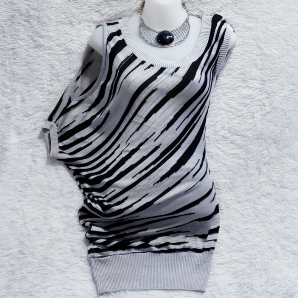 Y2K Vintage Open Sleeve Asymmetrical Knit Mini